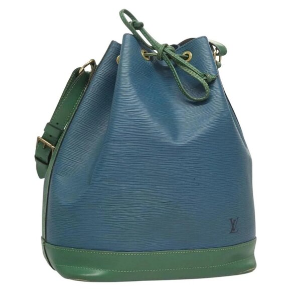LOUIS VUITTON Epi Noe Shoulder Bag Bicolor Green Blue M44044 LV Auth BD2157 - Picture 1 of 16